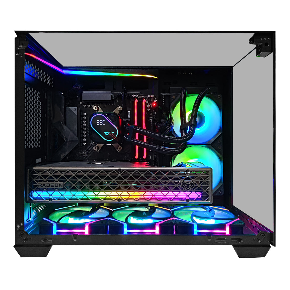 Sophos TH285 Black Desktop Gaming PC | AMD Ryzen 7 7700 | 32GB RAM | 1TB SSD with WiFi + Bluetooth | RX 9070 XT OC | Windows 11 Pro