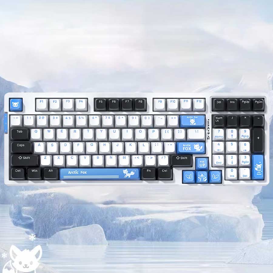 VGN V98 Pro V2 Wireless Gaming Mechanical Keyboard (Arctic Fox Limited Ed.) | DataBlitz