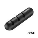 Vention 3-Port Silicone Desktop Cable Manager with 3M Strong Adhesive  (1pc, 2 pcs)  (KBRB0, KBRB0-2)