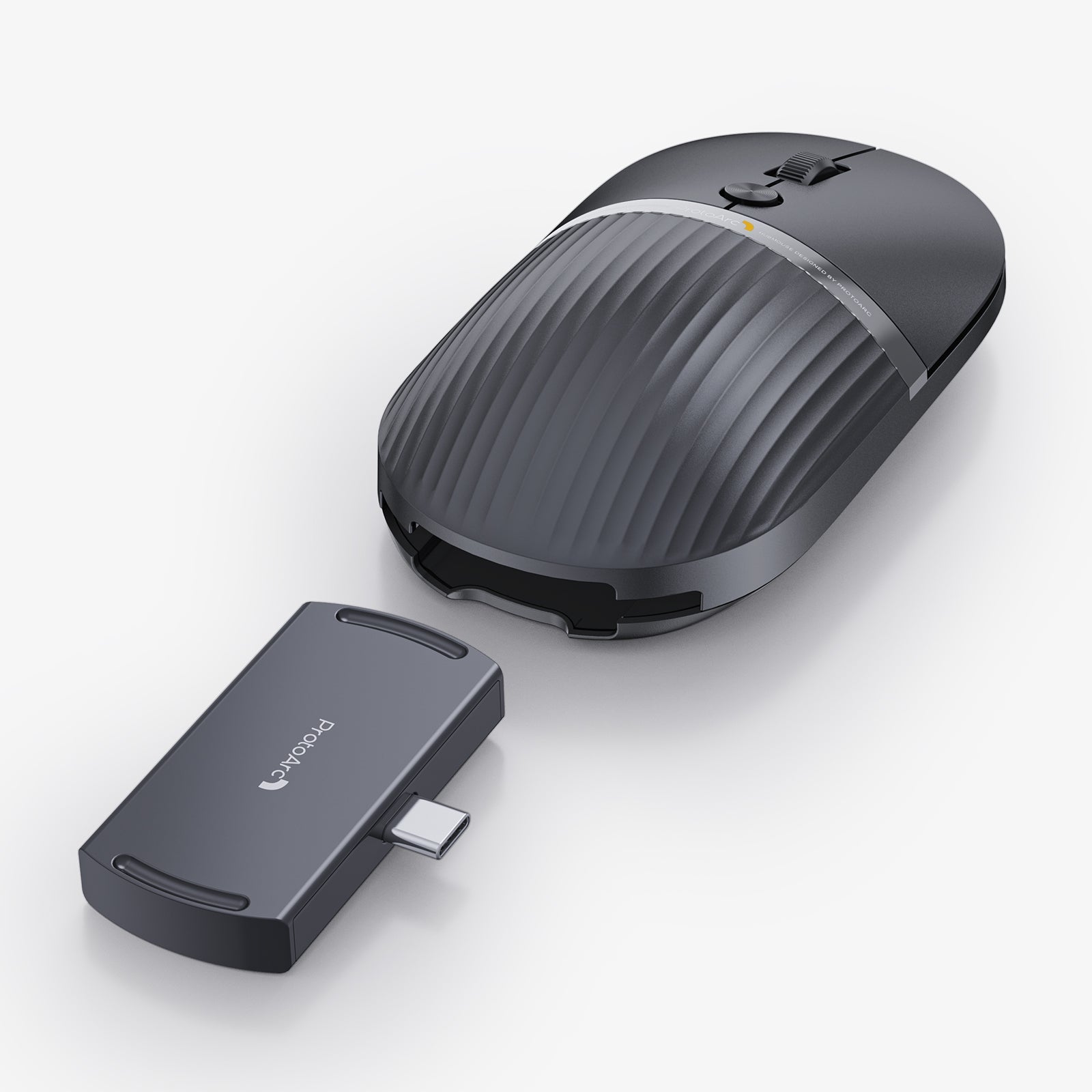 ProtoArc HubMouse 2-in-1 Swappable Modular HubMouse