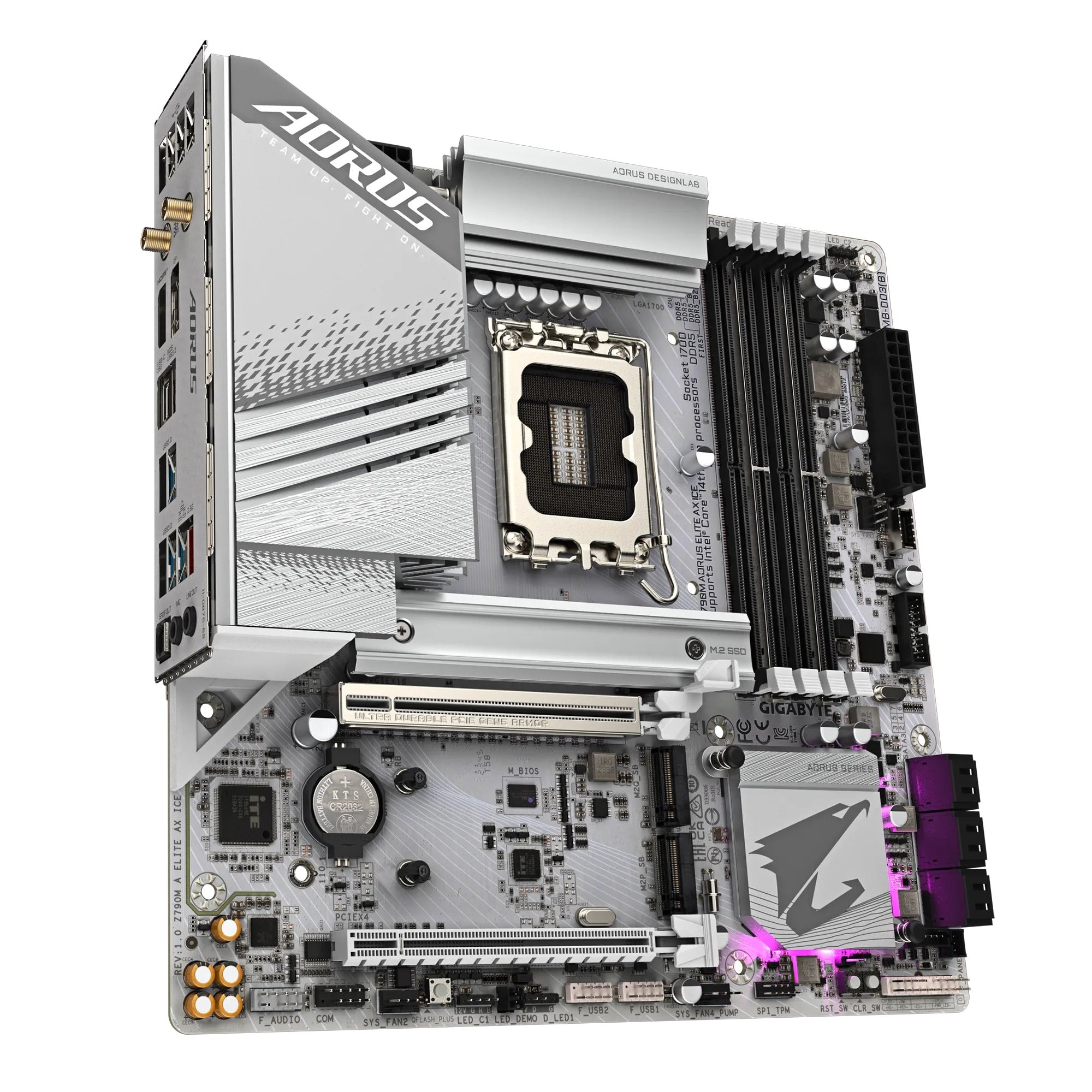 Gigabyte Z790M Aorus Elite AX Ice Gaming Motherboard