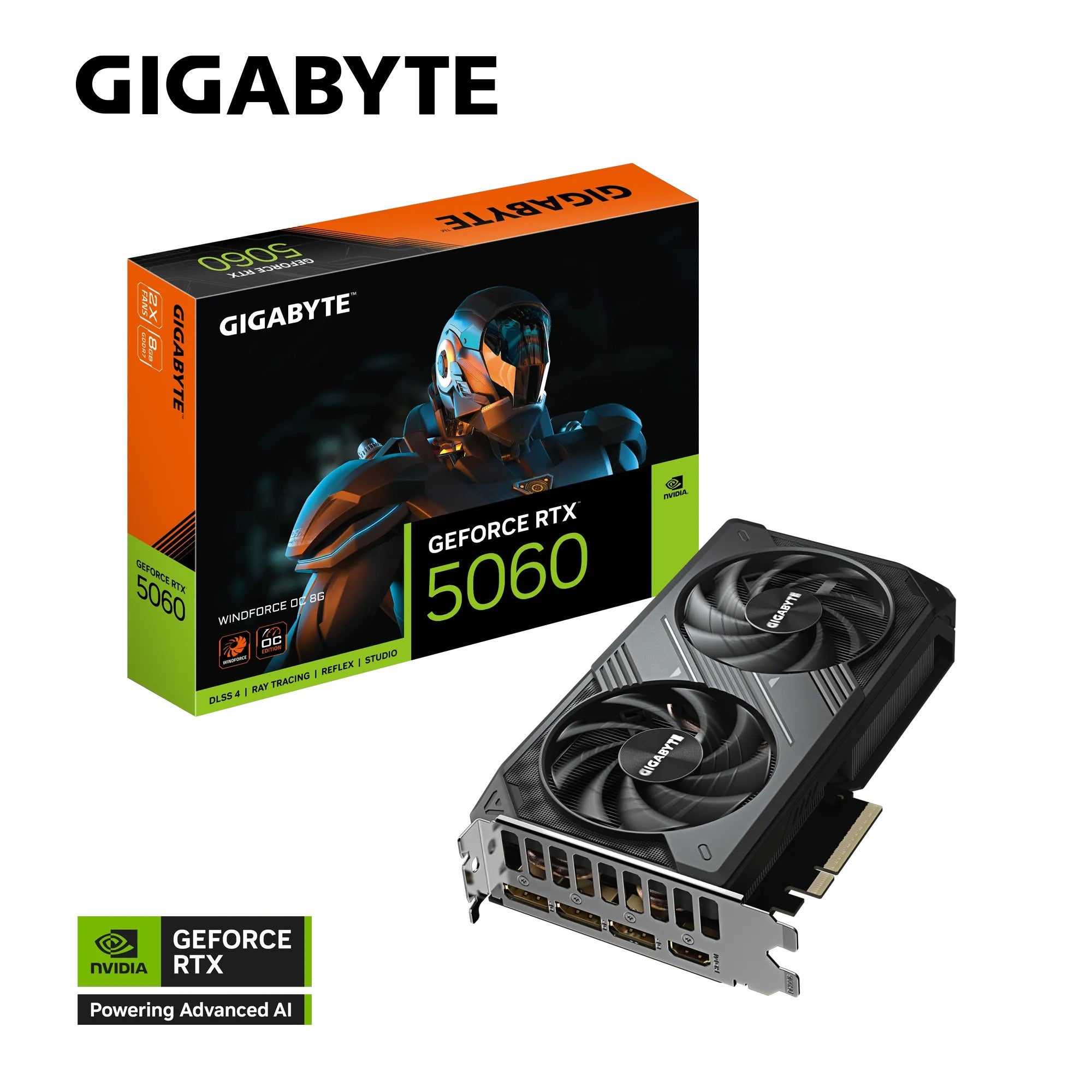Gigabyte GeForce RTX 5060 Windforce OC 8GB GDDR7 Graphics Card