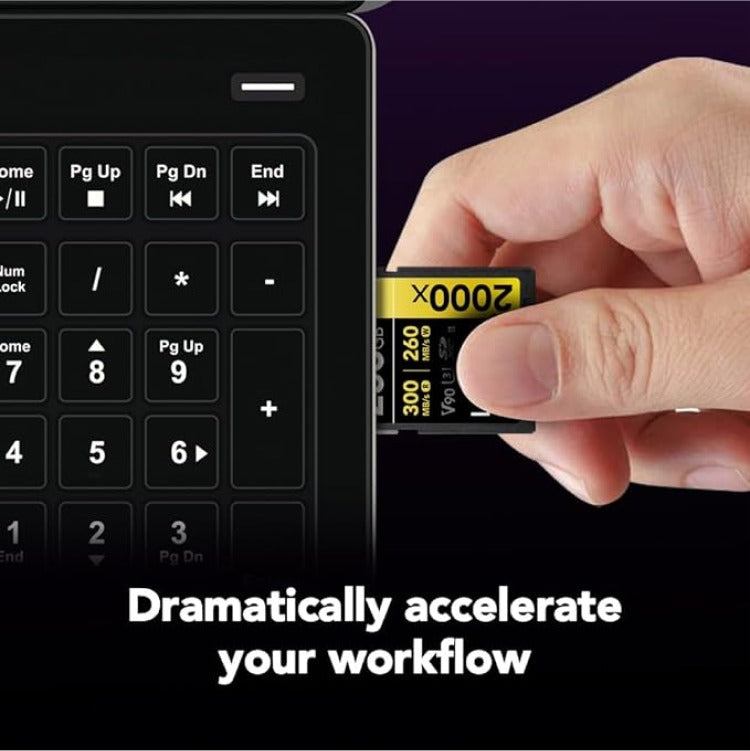 Lexar Professional 2000x 256GB SDXC UHS-II C10 U3 V90 300MB/s Read 260MB/s Write SD Card GOLD Series (LSD2000256G-BNNNG)
