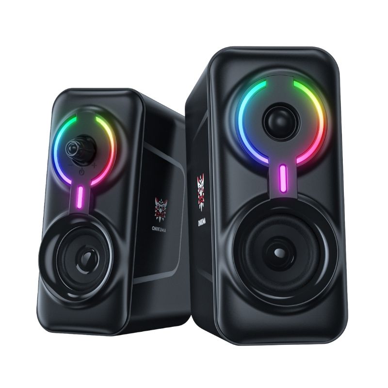 Onikuma L6 RGB Multimedia Gaming Speaker (Black) - DataBlitz