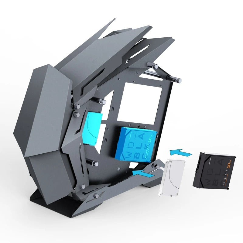 Jonsbo MOD-3 Mini Mech Warrior M-ATX Computer Case (Black)