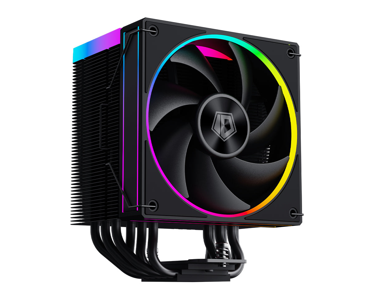 ID-Cooling Frozn A610 ARGB 6 Heatpipe 120mm 4Pin PWM/5V 3Pin CPU Cooler (Black, White)