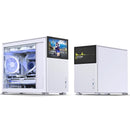Jonsbo D31 Mesh M-ATX Computer Case (Black, White) + Jonsbo DS8 8" Display Secondary Screen (Black, White)