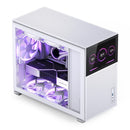Jonsbo D31 Mesh M-ATX Computer Case (Black, White) + Jonsbo DS8 8" Display Secondary Screen (Black, White)