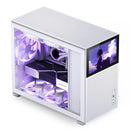 Jonsbo D31 Mesh M-ATX Computer Case (Black, White) + Jonsbo DS8 8" Display Secondary Screen (Black, White)