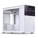 Jonsbo D31 Mesh M-ATX Computer Case (Black, White) + Jonsbo DS8 8" Display Secondary Screen (Black, White)