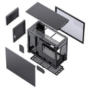 Jonsbo D31 Mesh M-ATX Computer Case (Black, White) + Jonsbo DS8 8" Display Secondary Screen (Black, White)