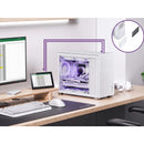 Jonsbo D31 Mesh M-ATX Computer Case (Black, White) + Jonsbo DS8 8" Display Secondary Screen (Black, White)