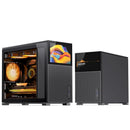 Jonsbo D31 Mesh M-ATX Computer Case (Black, White) + Jonsbo DS8 8" Display Secondary Screen (Black, White)