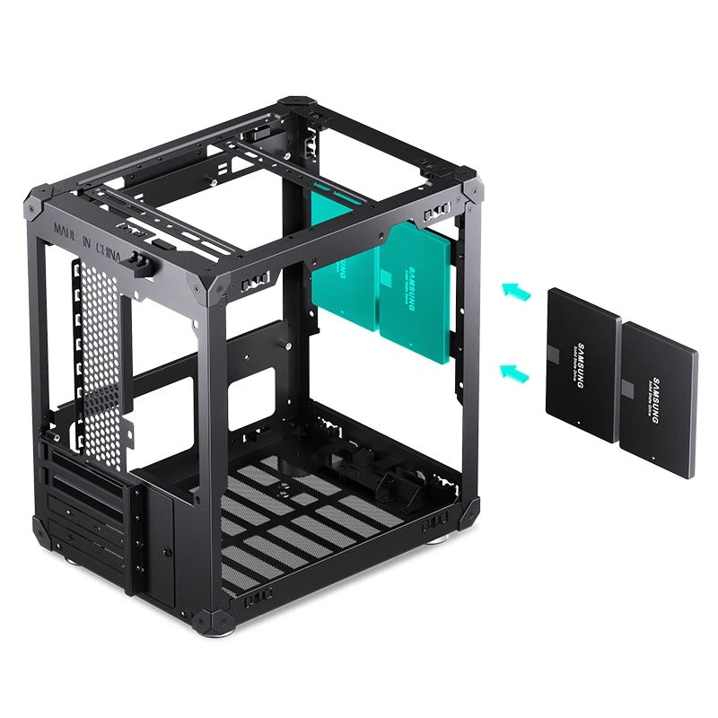 Jonsbo C6 Handle M-ATX Separated Cabinet Case (Black)