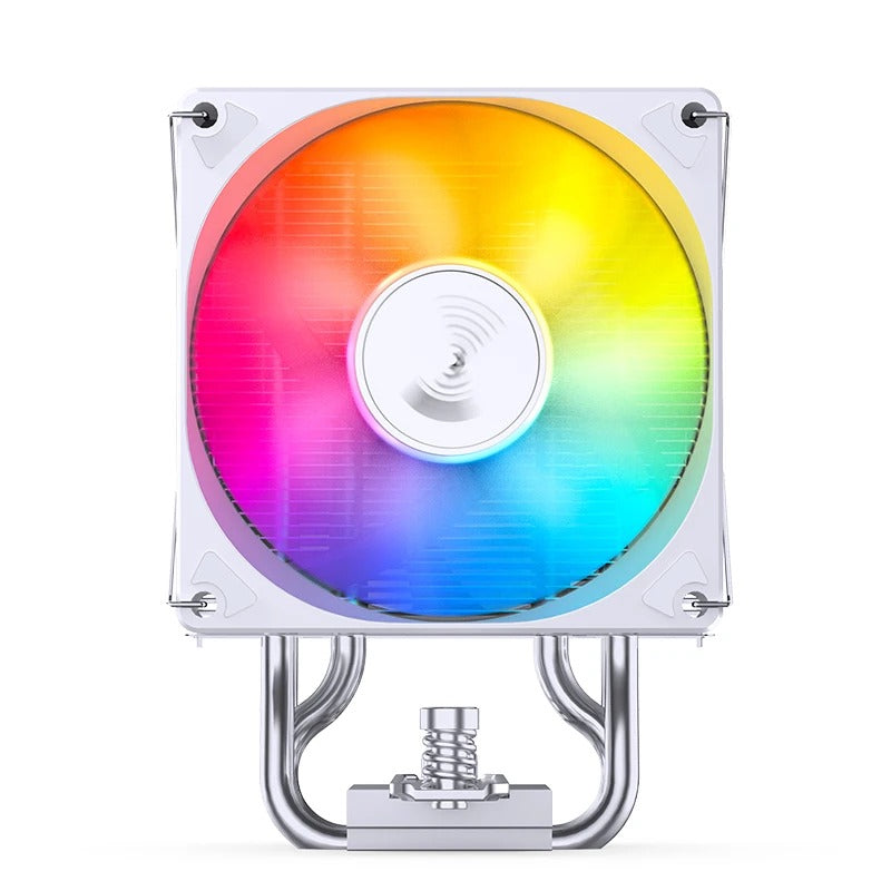 Jonsbo CR-1400 EVO ARGB Silent Series 90MM Single-Tower CPU Cooler (Black, White)