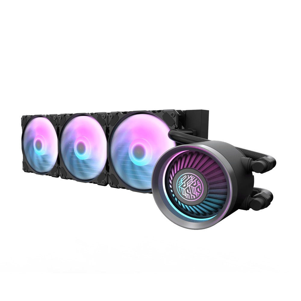 Darkflash Nebula DN-360 RGB All-In-One 360mm Liquid CPU Cooler (Black, White)