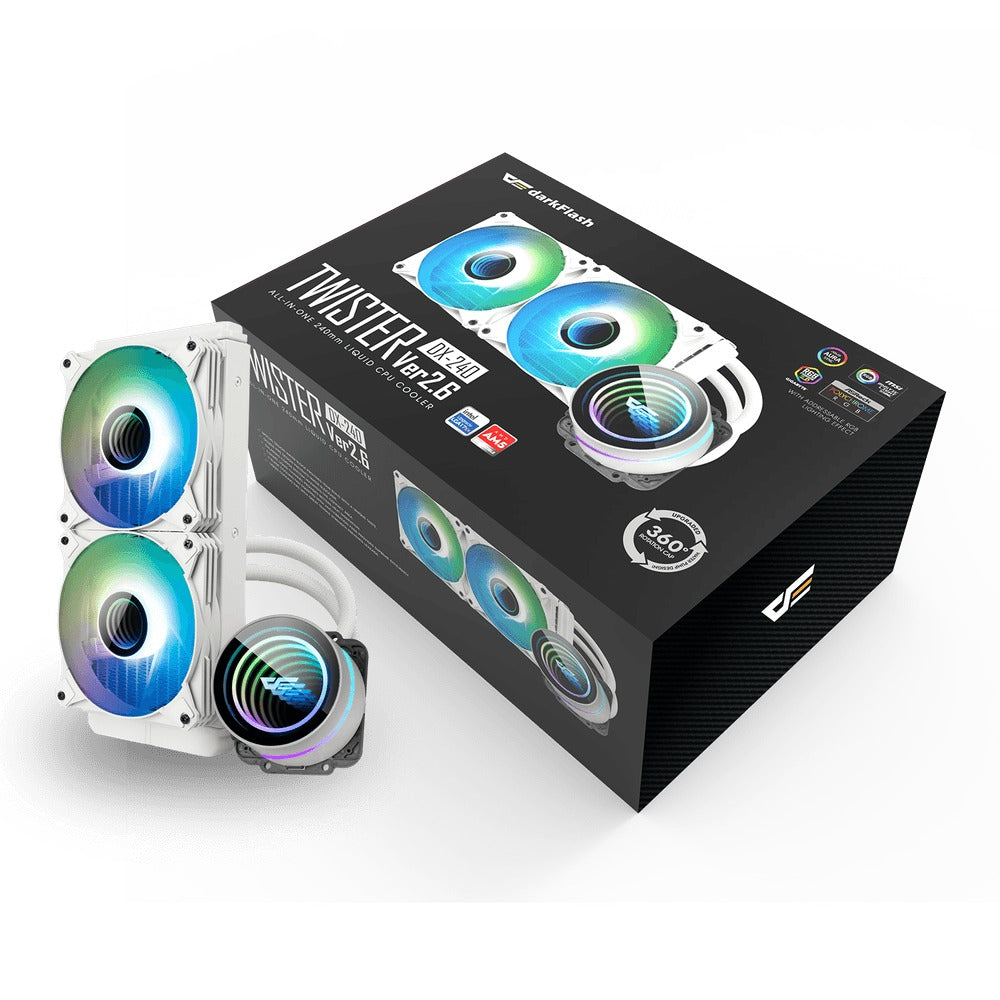 Darkflash Twister DX-240 ARGB All-In-One 240MM Liquid CPU Cooler
