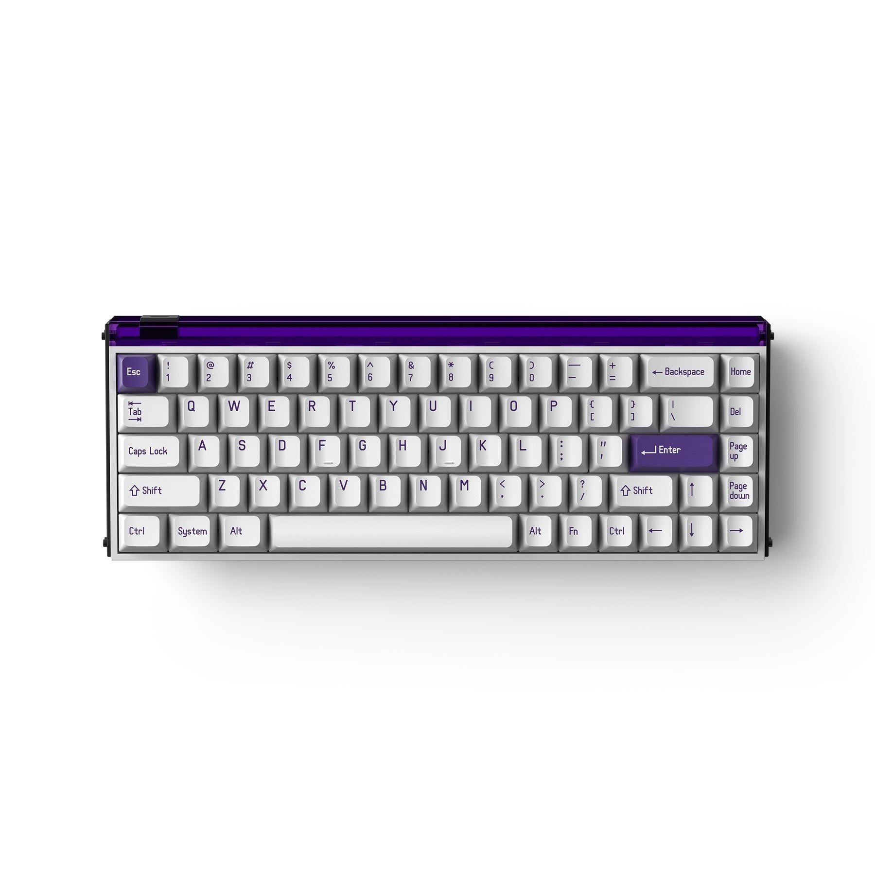 Melgeek MADE68 Purple Light DIY Magnetic Switch Keyboard