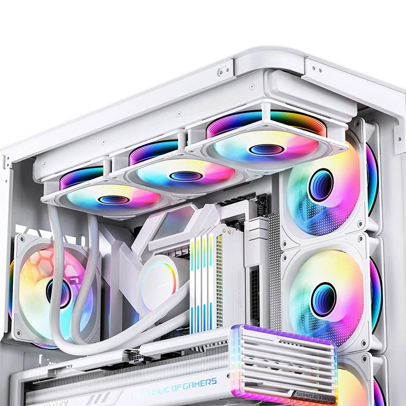 Jonsbo FR-606W 25mm ARGB Infinity Mirror Series Fan (White)