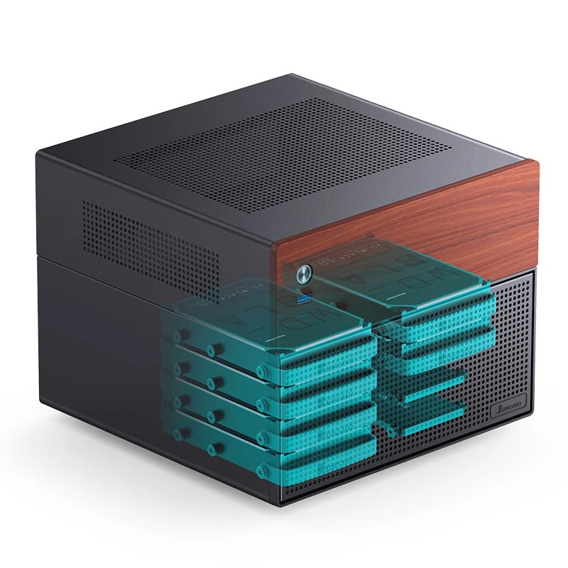 Jonsbo N4 NAS Computer Case (Black, White)