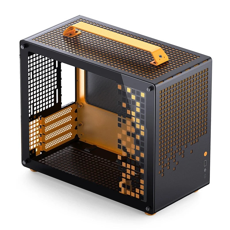 Jonsplus Z20 M-ATX Computer Case (Black, Orange/Black, Pink/White, White)