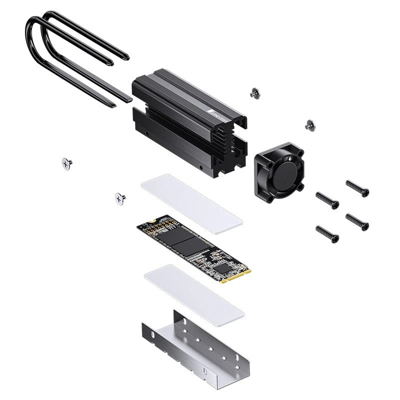 Jonsbo M.2-7 SSD Air Cooling Radiator (Black)
