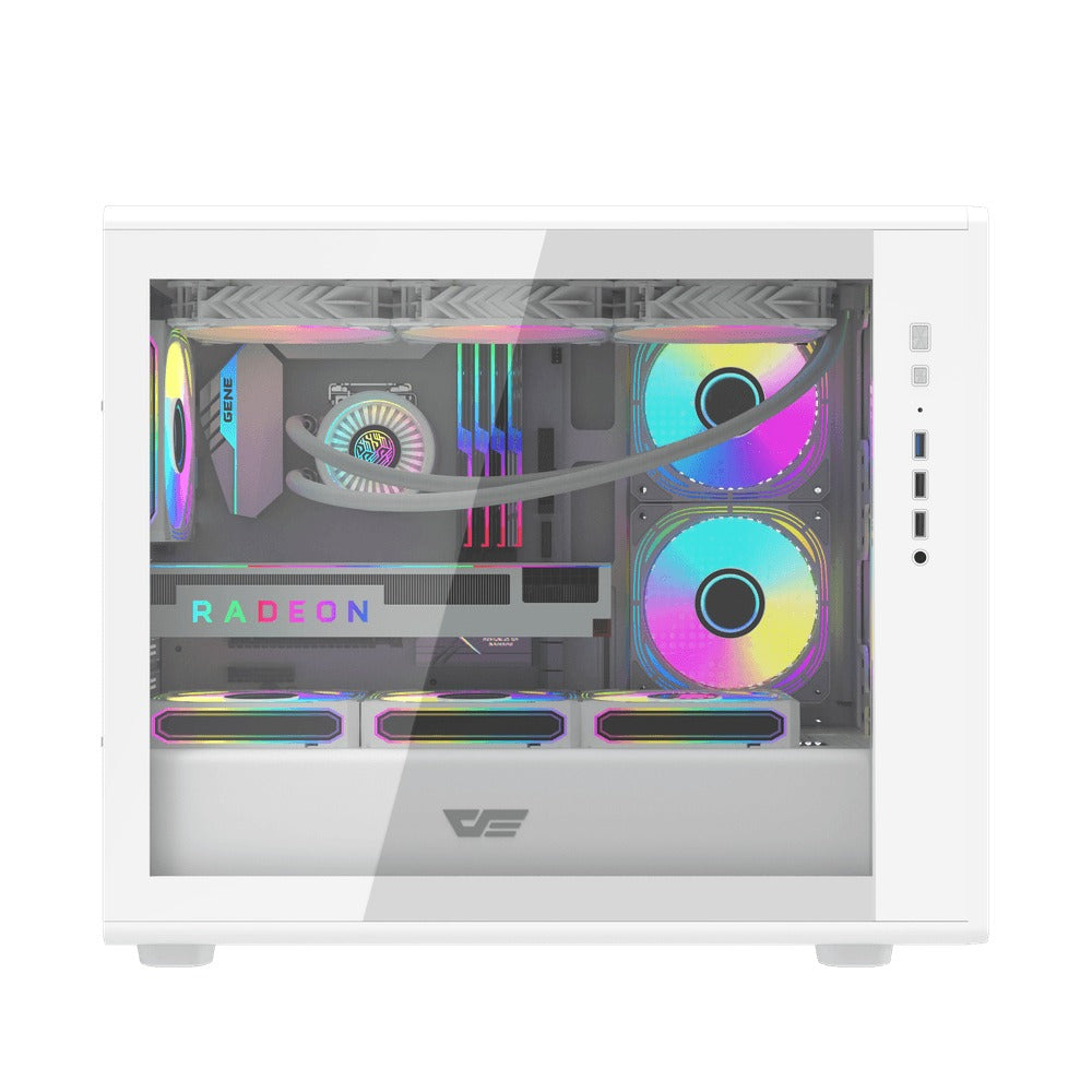 DarkFlash DB460M TG Panel Luxury M-ATX PC Case | DataBlitz
