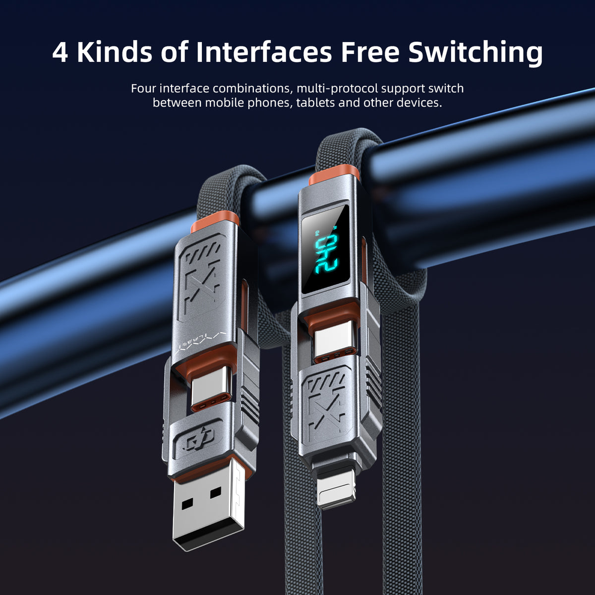 Vyvylabs Stellar 4-in-1 Fast Charging Cable