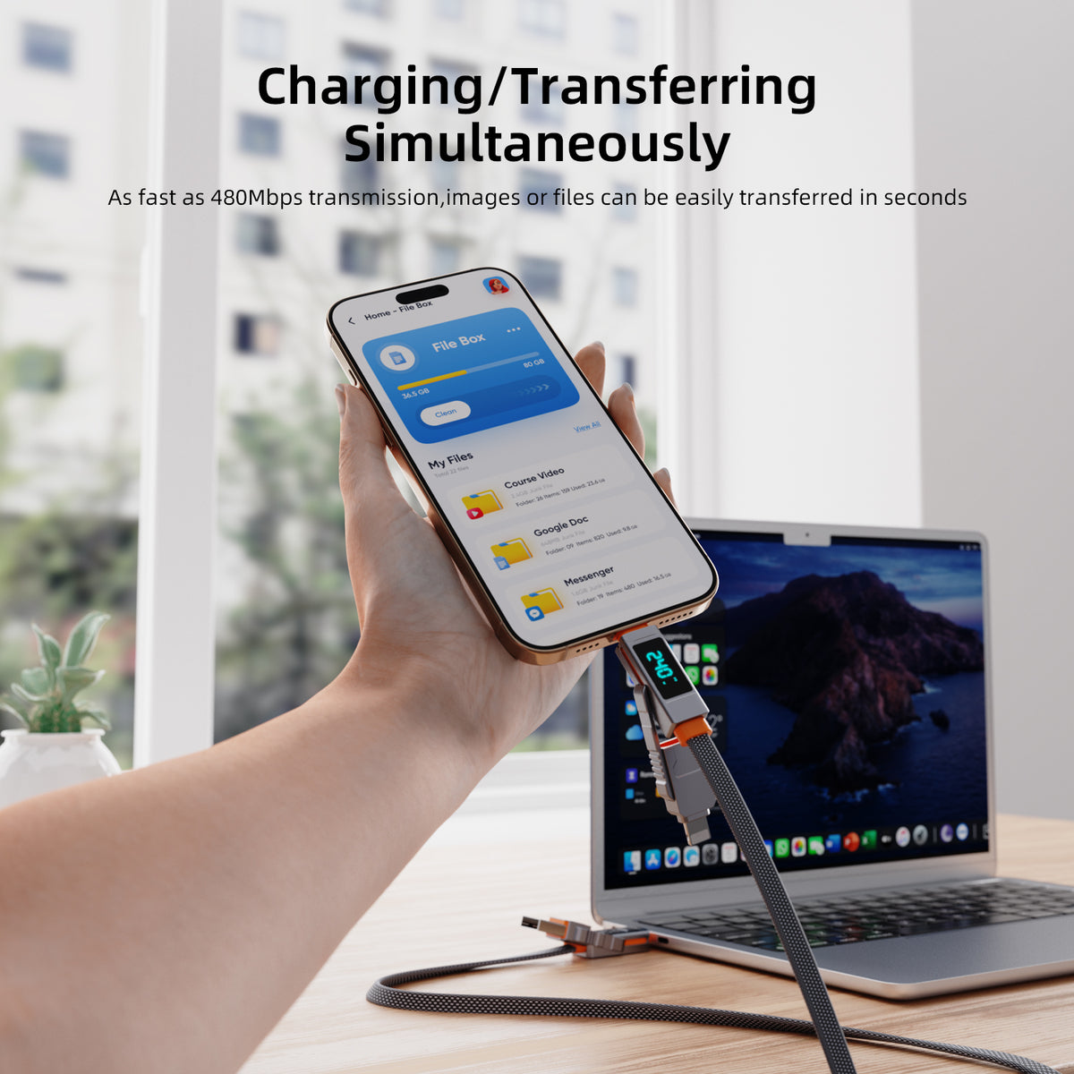 Vyvylabs Stellar 4-in-1 Fast Charging Cable