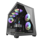 DarkFlash C285P V2 Tempered Glass Side Panel Dual Chamber Luxury ATX PC Case