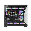 DarkFlash C285P V2 Tempered Glass Side Panel Dual Chamber Luxury ATX PC Case