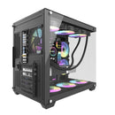 DarkFlash C285P V2 Tempered Glass Side Panel Dual Chamber Luxury ATX PC Case