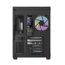 DarkFlash C285P V2 Tempered Glass Side Panel Dual Chamber Luxury ATX PC Case