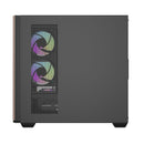 DarkFlash DS900WS Luxury ATX Front Wood Style Panoramic Side Glass Panel PC Case (Black, White)