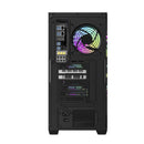 DarkFlash DS900WS Luxury ATX Front Wood Style Panoramic Side Glass Panel PC Case (Black, White)