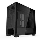 DarkFlash DS900WS Luxury ATX Front Wood Style Panoramic Side Glass Panel PC Case (Black, White)