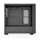 DarkFlash DS900WS Luxury ATX Front Wood Style Panoramic Side Glass Panel PC Case (Black, White)
