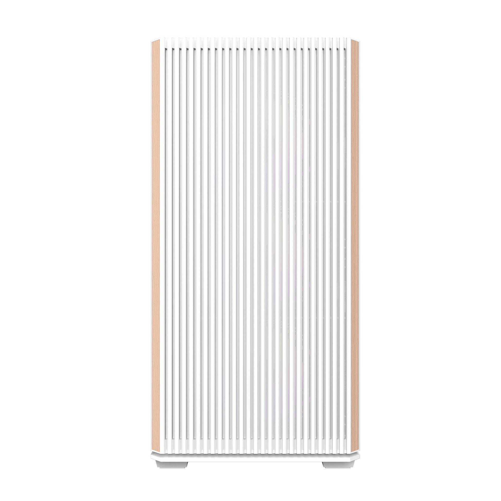 DarkFlash DS900WS Luxury ATX Front Wood Style Panoramic Side Glass Panel PC Case (Black, White)