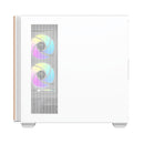 DarkFlash DS900WS Luxury ATX Front Wood Style Panoramic Side Glass Panel PC Case (Black, White)