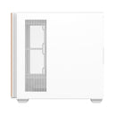 DarkFlash DS900WS Luxury ATX Front Wood Style Panoramic Side Glass Panel PC Case (Black, White)