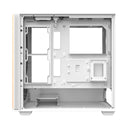 DarkFlash DS900WS Luxury ATX Front Wood Style Panoramic Side Glass Panel PC Case (Black, White)