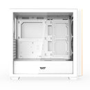 DarkFlash DS900WS Luxury ATX Front Wood Style Panoramic Side Glass Panel PC Case (Black, White)