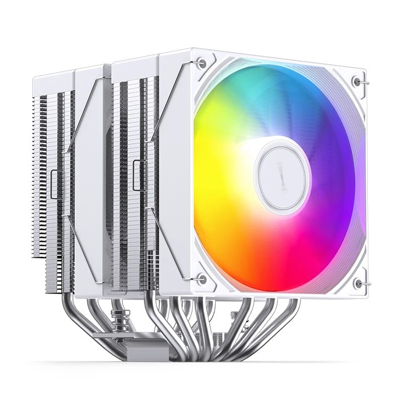 Jonsbo CB80 ARGB Dual-Tower CPU Cooler (Black, White)