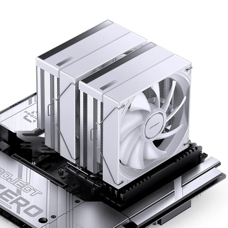 Jonsbo CB80 ARGB Dual-Tower CPU Cooler (Black, White)