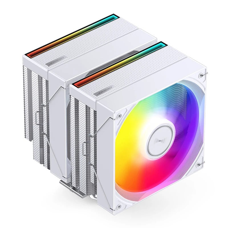 Jonsbo CB80 ARGB Dual-Tower CPU Cooler (Black, White)