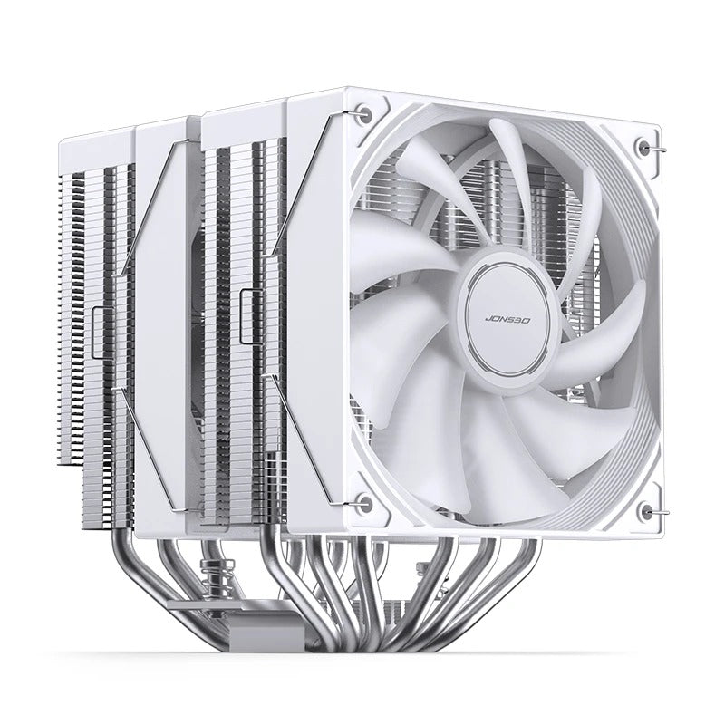 Jonsbo CB80 ARGB Dual-Tower CPU Cooler (Black, White)