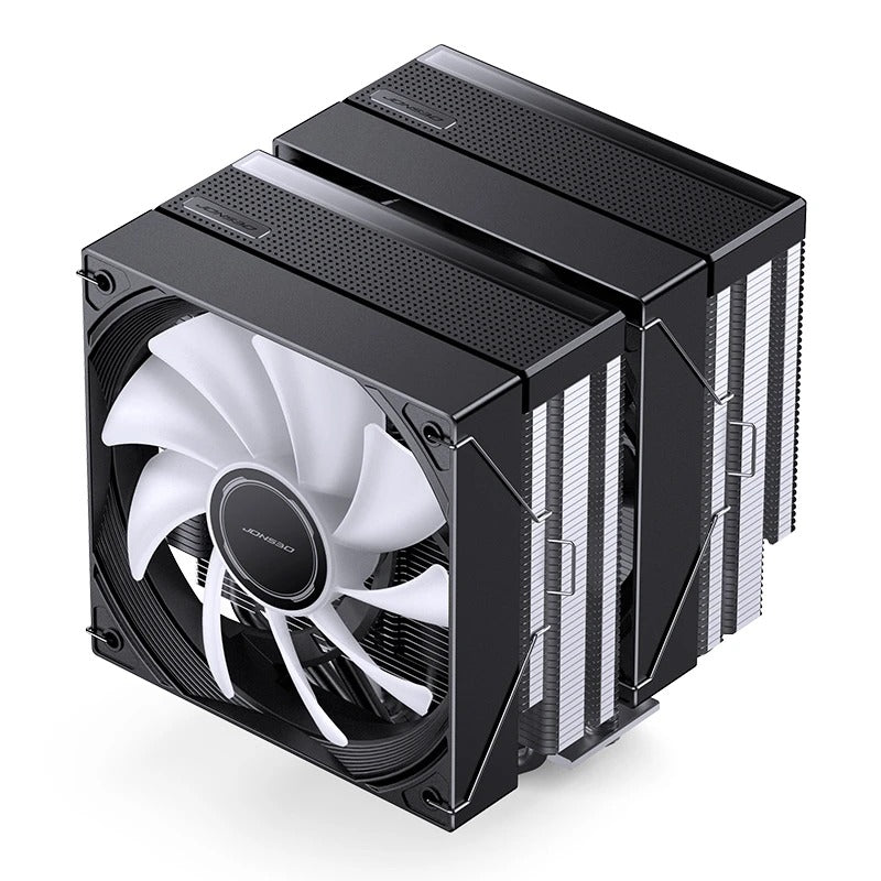 Jonsbo CB80 ARGB Dual-Tower CPU Cooler (Black, White)