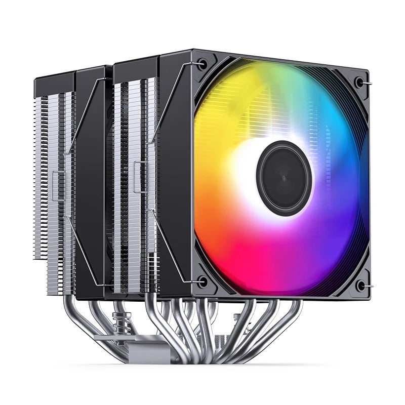 Jonsbo CB80 ARGB Dual-Tower CPU Cooler (Black, White)
