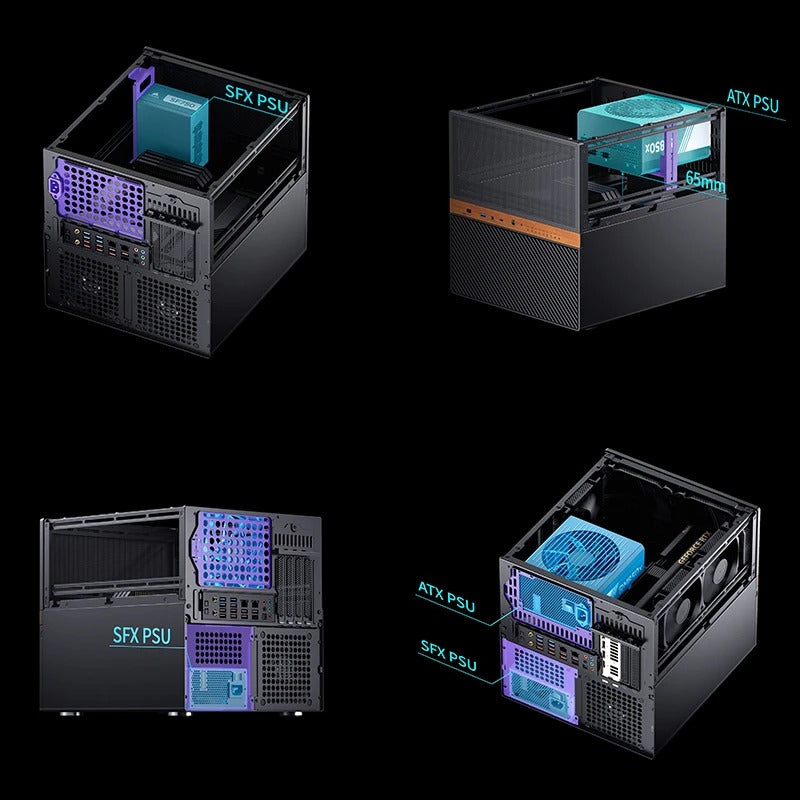 Jonsbo N6 NAS Computer Case (Black)