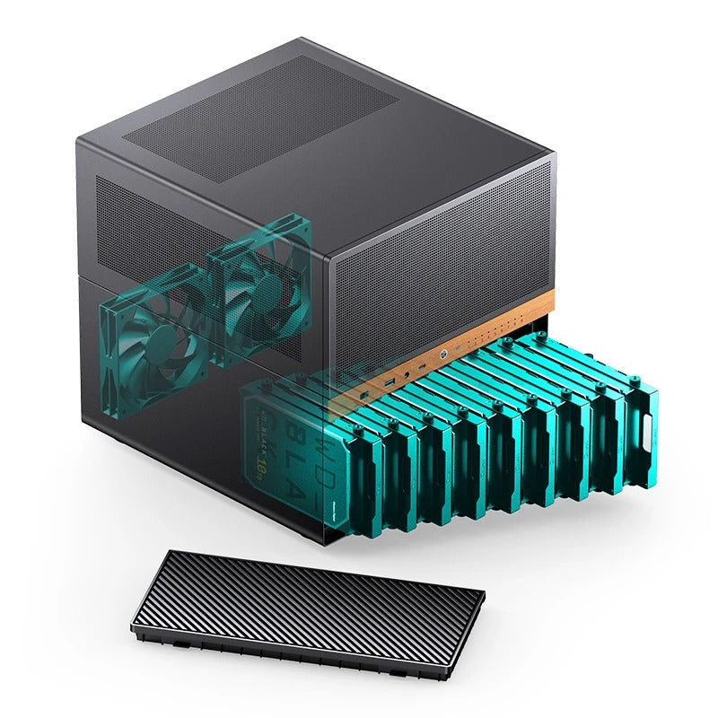Jonsbo N6 NAS Computer Case (Black)